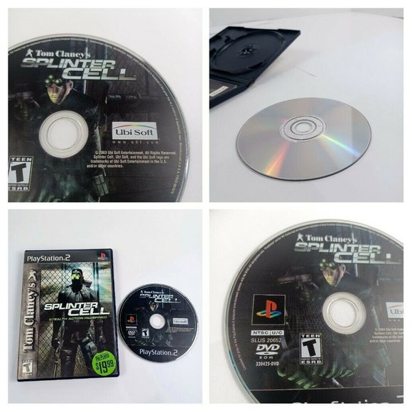 Splinter Cell Tom Clancys Black Case PS2 Game/Booklet *MINOR WEAR - Picture 12 of 14